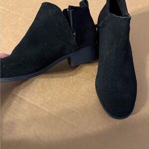 Tom’s Black Suede Ankle Boots